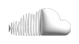 nube blanca en 3D igual a la de soundcloud